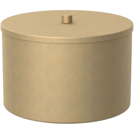 Boîte de rangement en métal 12x17,5 cm doré