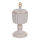 Boîte décorative 21x9 cm grise/dorée