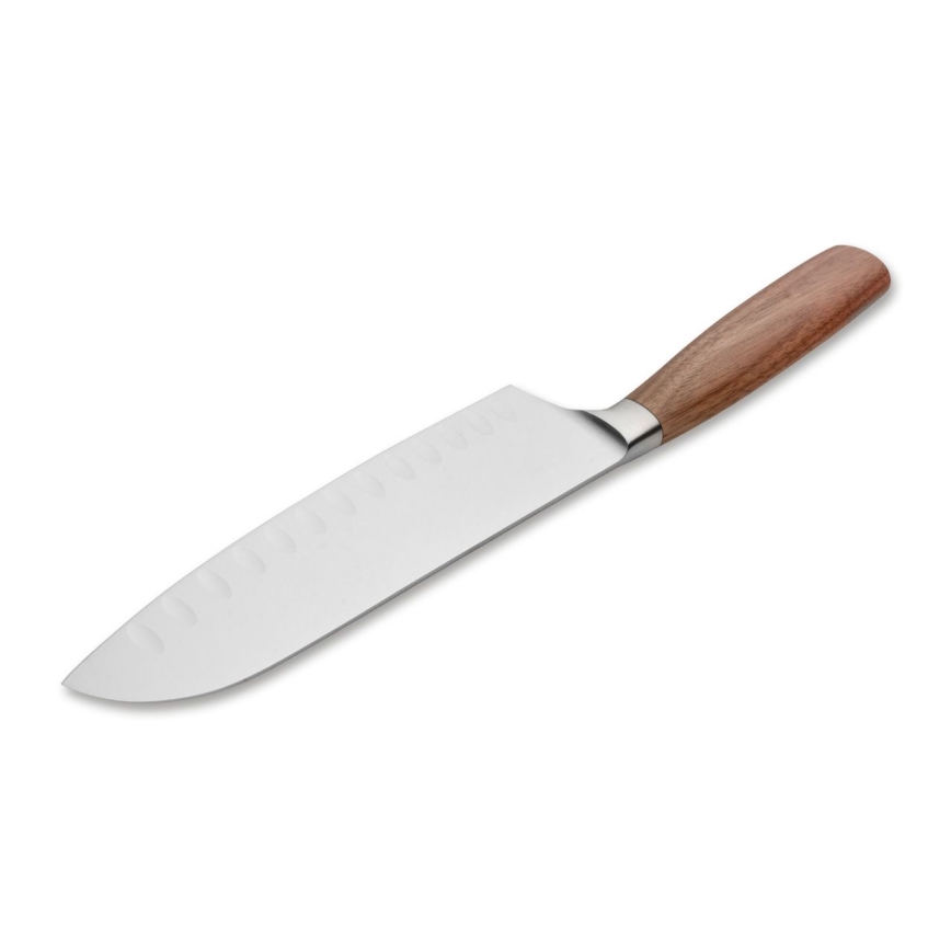 Böker - Couteau de cuisine Santoku CORE 16,5 cm, manche en noyer