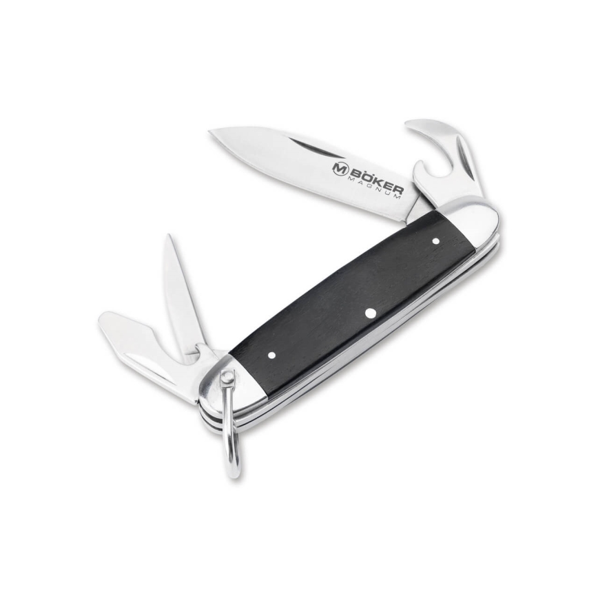 Böker - Couteau de poche multifonction Magnum Classic Pocket Steel 16 cm/4 fonctions en palissandre