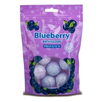 Bombe effervescente pour le bain PROVENCE 6 pcs myrtille