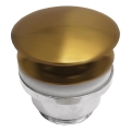 Bonde de lavabo RODBY Ø 6,6 cm en laiton brossé