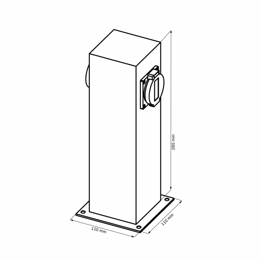 Borne prises électriques extérieure 2Z ELEKTRI 230V IP44