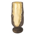 Bougeoir 25x11 cm doré/marron