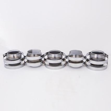 Bougeoir 55 × 10 × 8 cm, chrome brillant