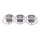 Bougeoir en chrome brillant, 33 x 8 x 8 cm