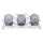 Bougeoir en chrome brillant, 33x10x11 cm