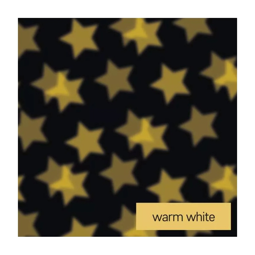 Bougie de Noël LED/3xAAA étoiles blanc chaud
