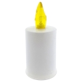 Bougie LED/2xAA blanc chaud 10,8 cm blanc