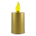 Bougie LED/2xAA blanc chaud 10,8 cm doré
