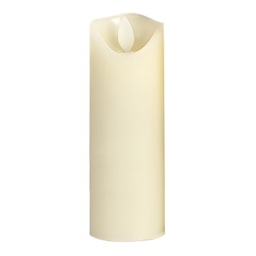 Bougie LED/2xAA blanc chaud 17,5 cm