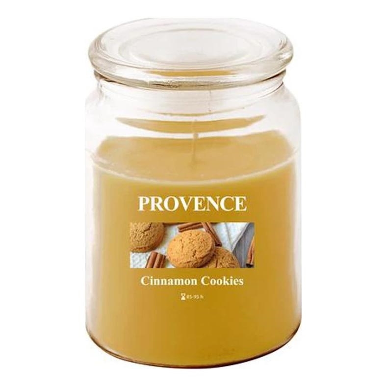 Bougie parfumée CINNAMON COOKIES 510 g — durée de combustion 85–95 heures