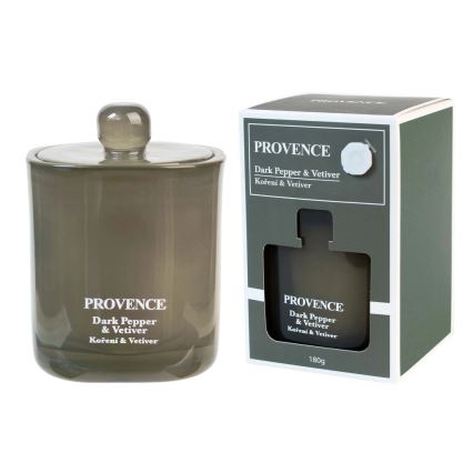 Bougie parfumée Poivre noir & vétiver — 180 g, 25 heures