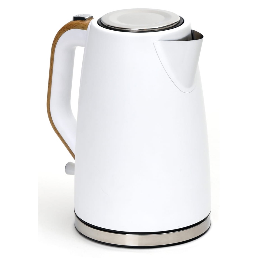 Bouilloire 1,7 l 2400W/230V inoxydable acier/blanche