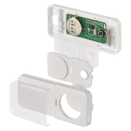 Bouton sans fil pour sonnette, alimenté par 1x CR2032, blanc