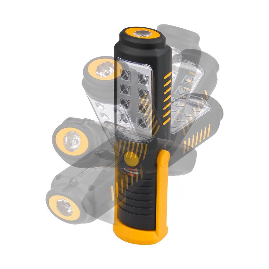Brennenstuhl - Lampe torche de travail LED/3xAA orange