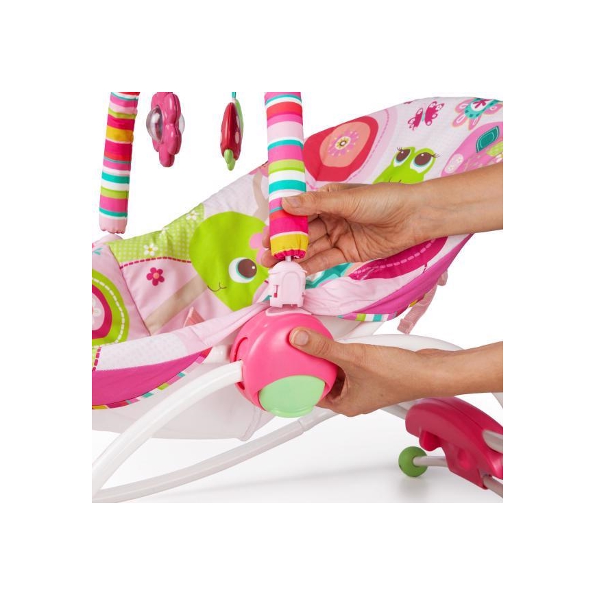 Bright Starts - Balançoire vibrante pour bébé RASPBERRY GARDEN