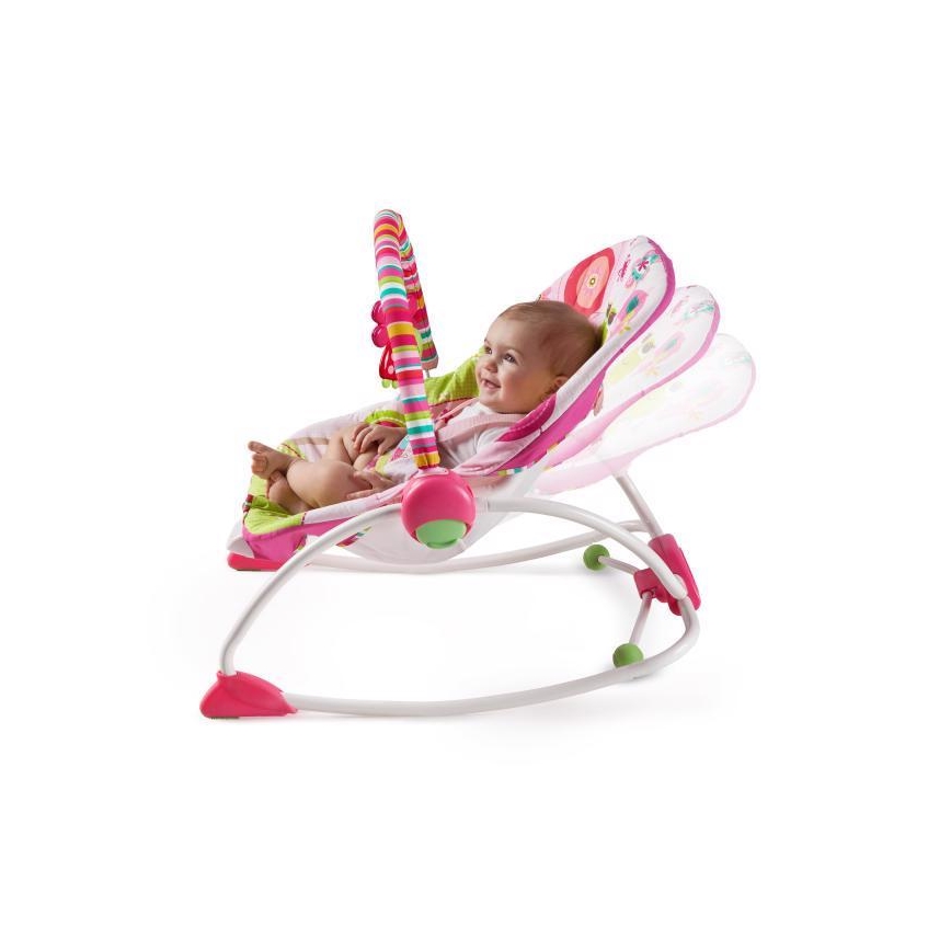 Bright Starts - Balançoire vibrante pour bébé RASPBERRY GARDEN