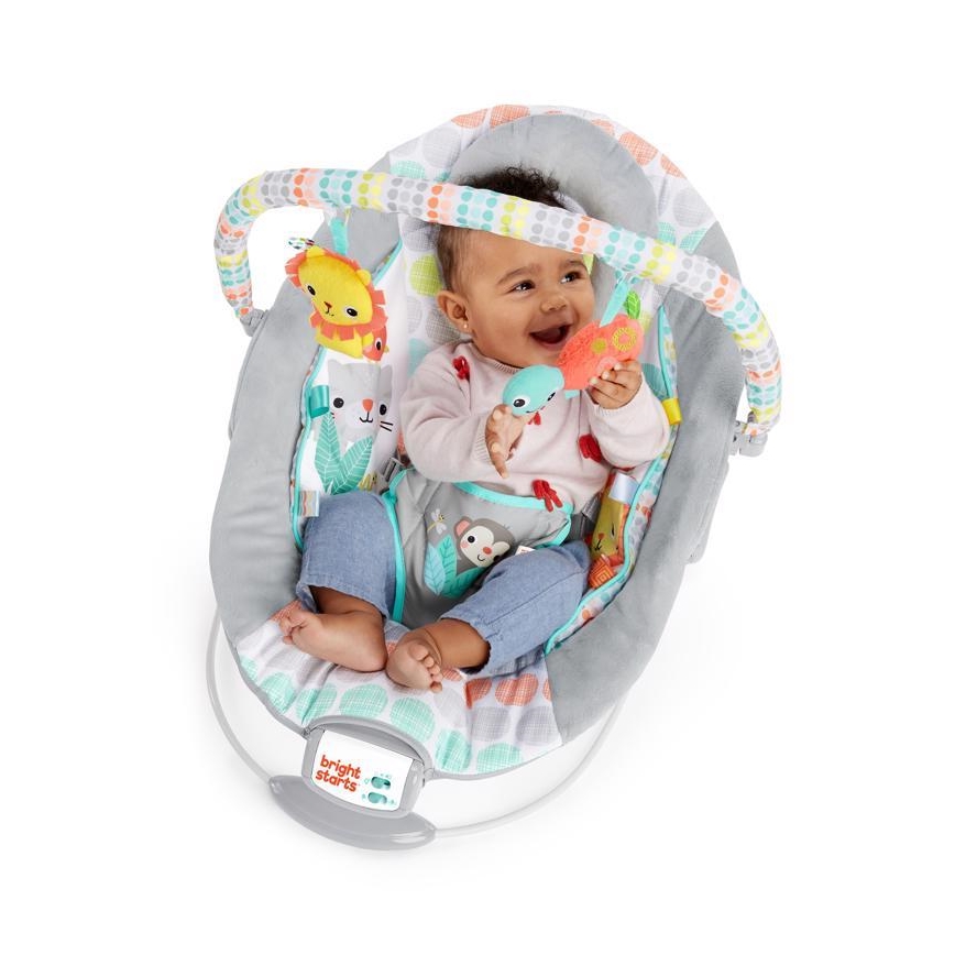 Bright Starts - Chaise longue vibrante pour enfants avec mélodie WHIMSICAL WILD