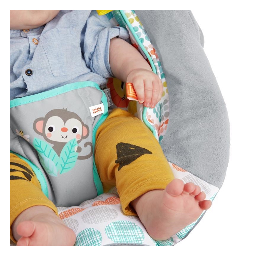 Bright Starts - Chaise longue vibrante pour enfants avec mélodie WHIMSICAL WILD