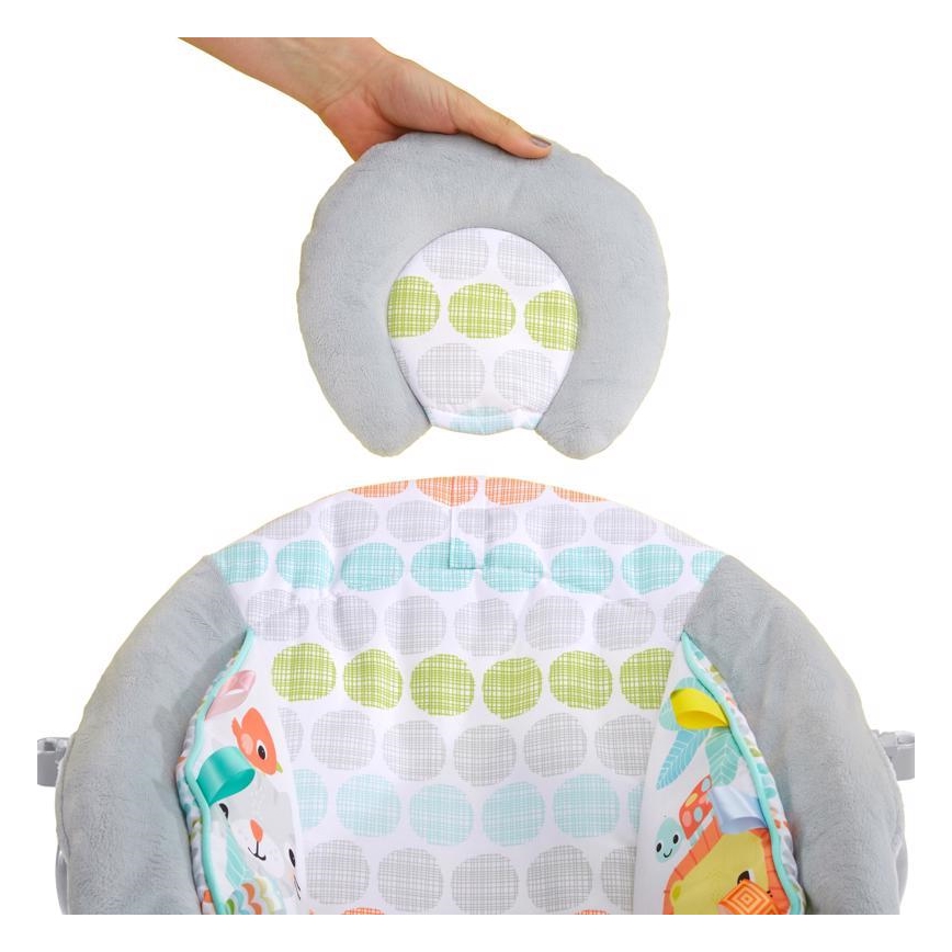 Bright Starts - Chaise longue vibrante pour enfants avec mélodie WHIMSICAL WILD