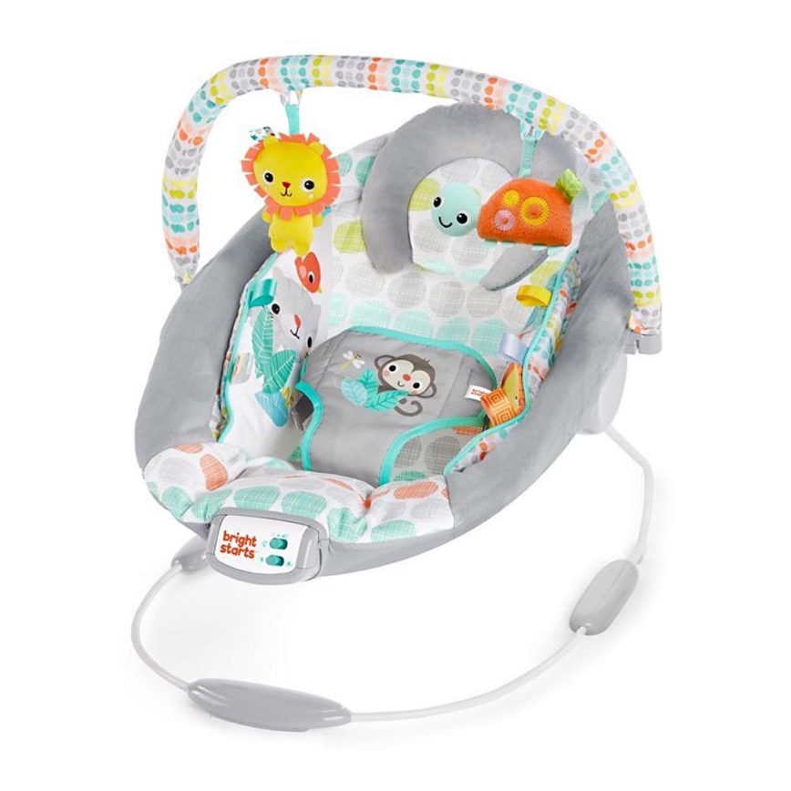 Bright Starts - Transat bébé vibrant avec mélodie WHIMSICAL WILD 3xLR14