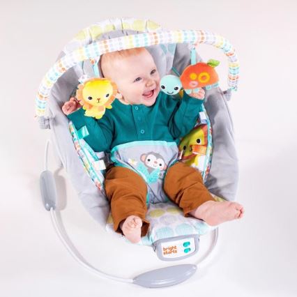 Bright Starts - Transat bébé vibrant avec mélodie WHIMSICAL WILD 3xLR14