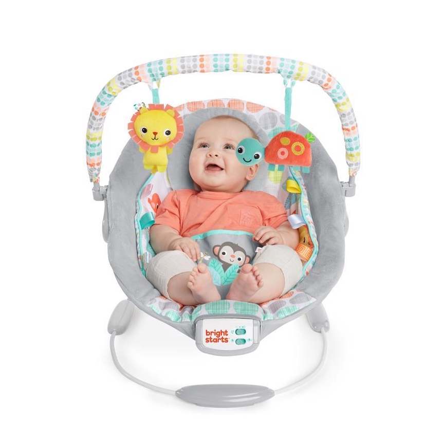 Bright Starts - Transat bébé vibrant avec mélodie WHIMSICAL WILD 3xLR14