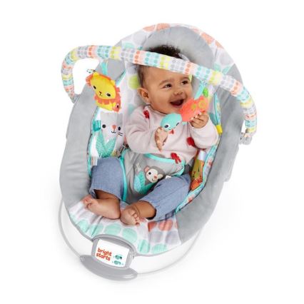 Bright Starts - Transat bébé vibrant avec mélodie WHIMSICAL WILD 3xLR14