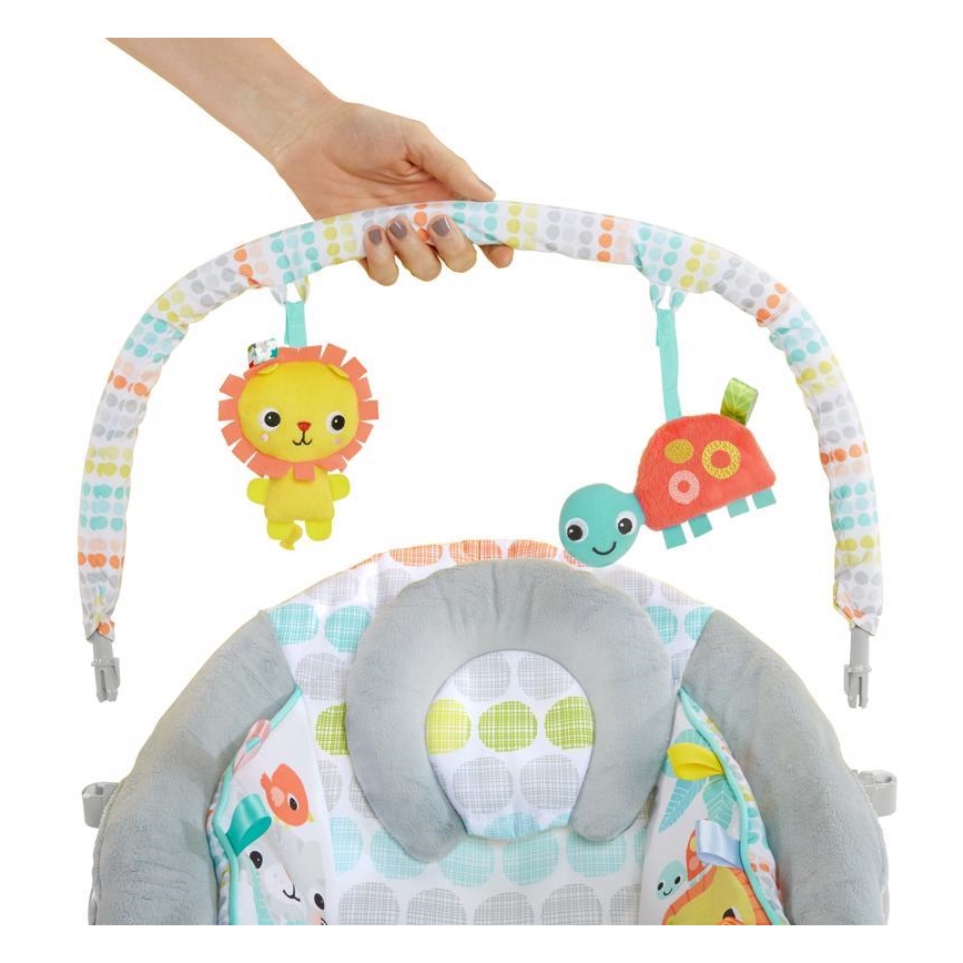 Bright Starts - Transat bébé vibrant avec mélodie WHIMSICAL WILD 3xLR14