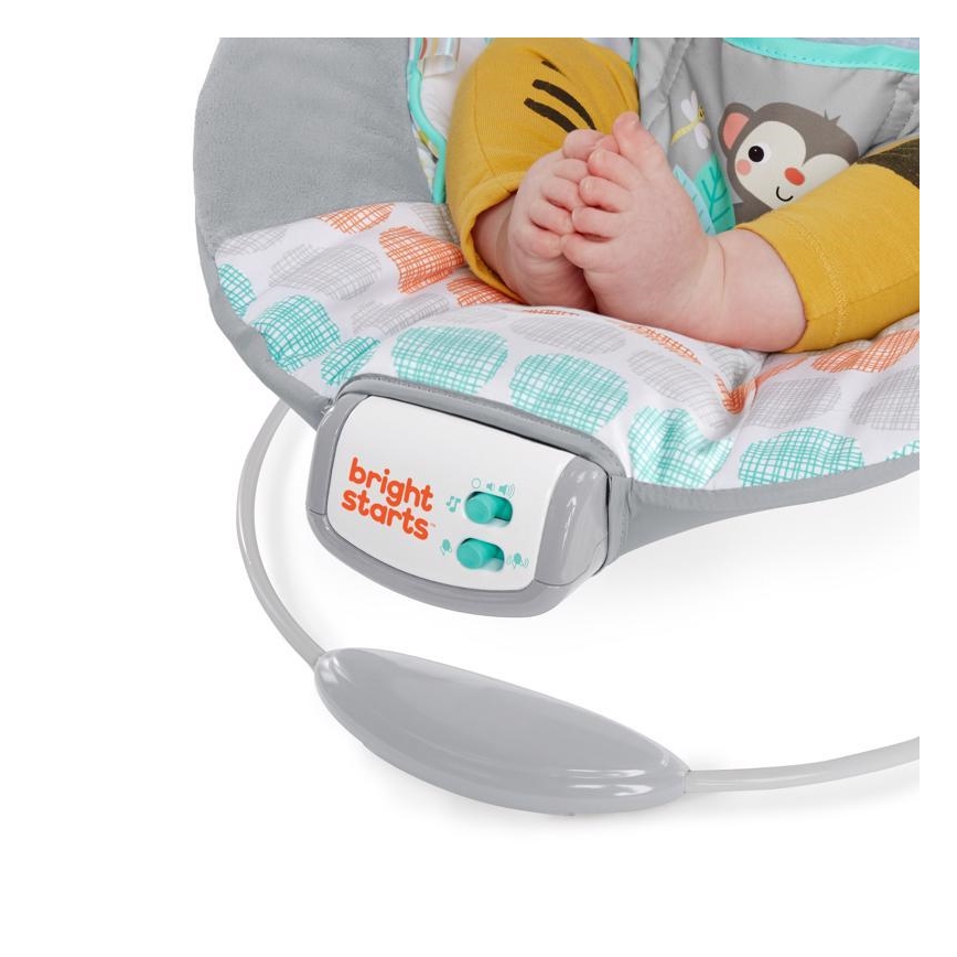 Bright Starts - Transat bébé vibrant avec mélodie WHIMSICAL WILD 3xLR14