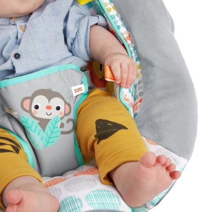 Bright Starts - Transat bébé vibrant avec mélodie WHIMSICAL WILD 3xLR14
