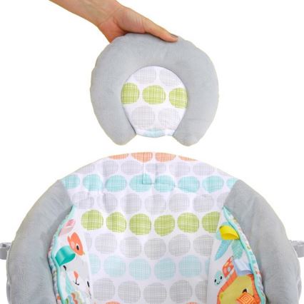 Bright Starts - Transat bébé vibrant avec mélodie WHIMSICAL WILD 3xLR14
