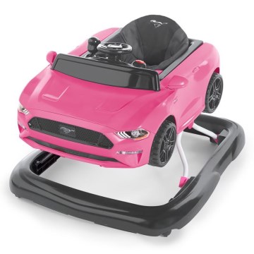 Bright Starts - Trotteur pour bébé 3 en 1 FORD MUSTANG rose