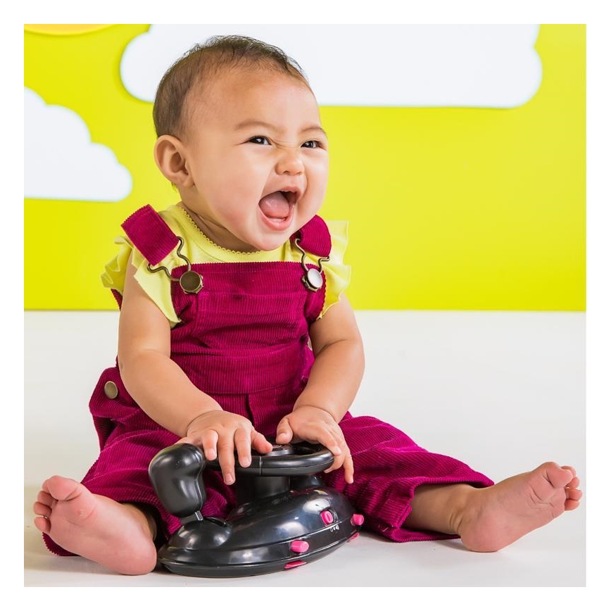 Bright Starts - Trotteur pour bébé 3 en 1 FORD MUSTANG rose