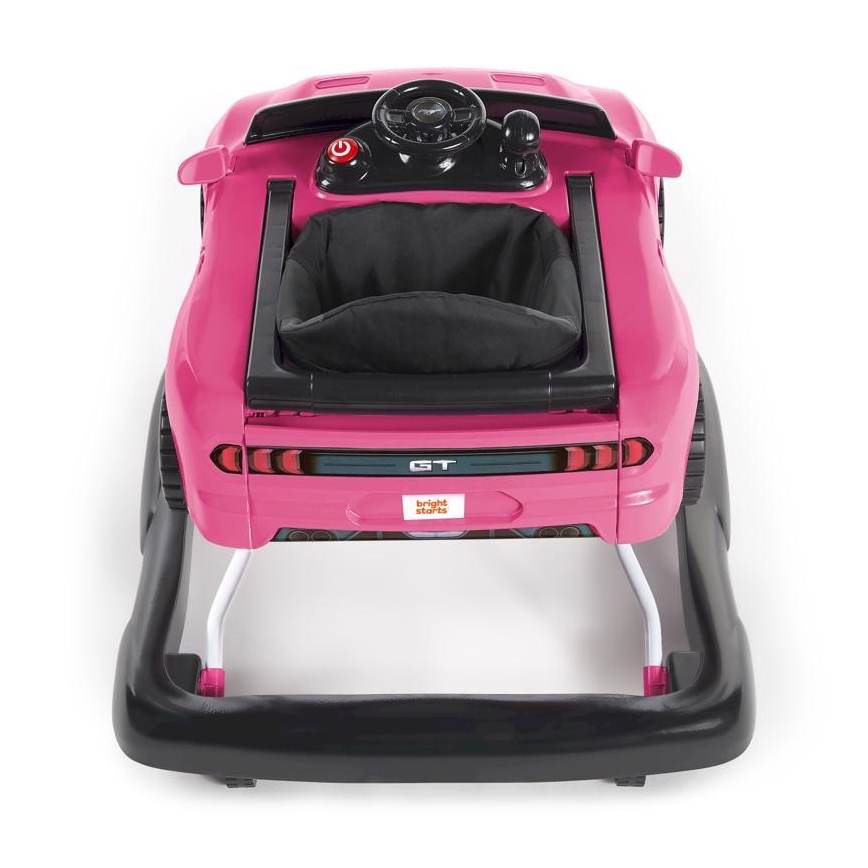Bright Starts - Trotteur pour bébé 3 en 1 FORD MUSTANG rose