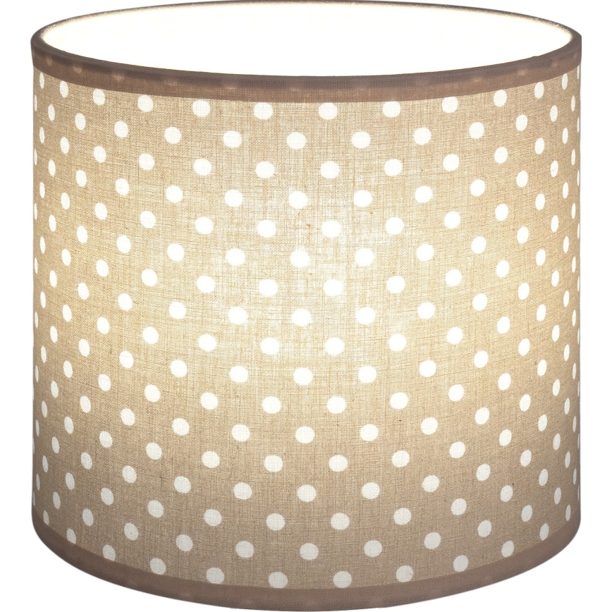 Brilagi - Abat-jour universel BOBO E27 diam. 15 cm beige/à pois