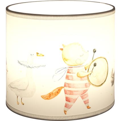 Brilagi - Abat-jour universel BOBO E27 Ø 15 cm blanc à motifs animaux