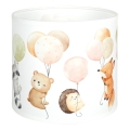 Brilagi - Abat-jour universel BOBO E27 Ø 15 cm blanc à motifs d'animaux