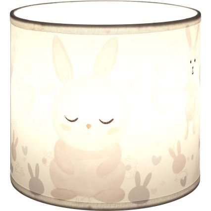 Brilagi - Abat-jour universel BOBO E27 Ø 15 cm blanc/lapins