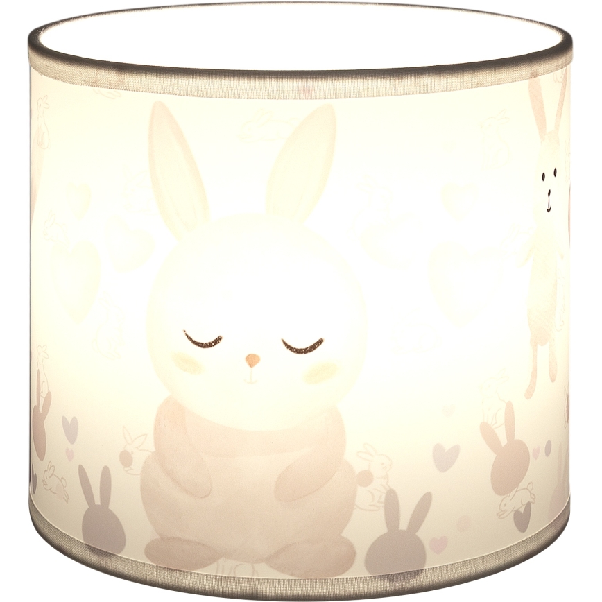 Brilagi - Abat-jour universel BOBO E27 Ø 15 cm blanc/lapins