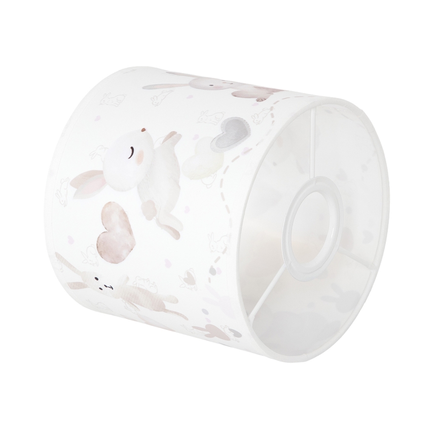 BRILAGI - Abat-jour universel BOBO E27 Ø 15 cm blanc/lapins