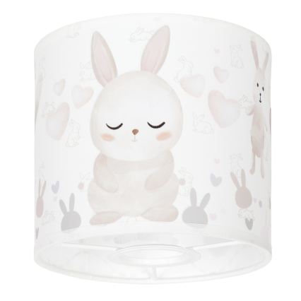 BRILAGI - Abat-jour universel BOBO E27 Ø 15 cm blanc/lapins