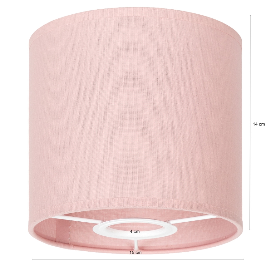 Brilagi - Abat-jour universel BOBO E27 Ø 15 cm rose