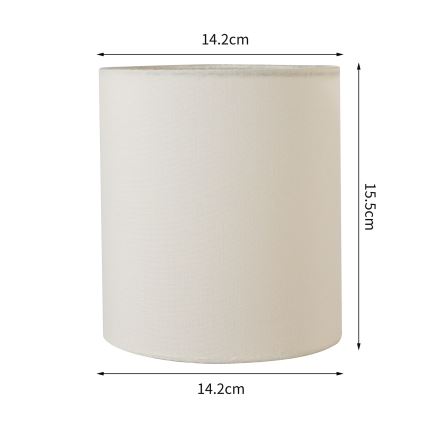 Brilagi - Abat-jour universel NUBILA E27 15,5x14 cm crème