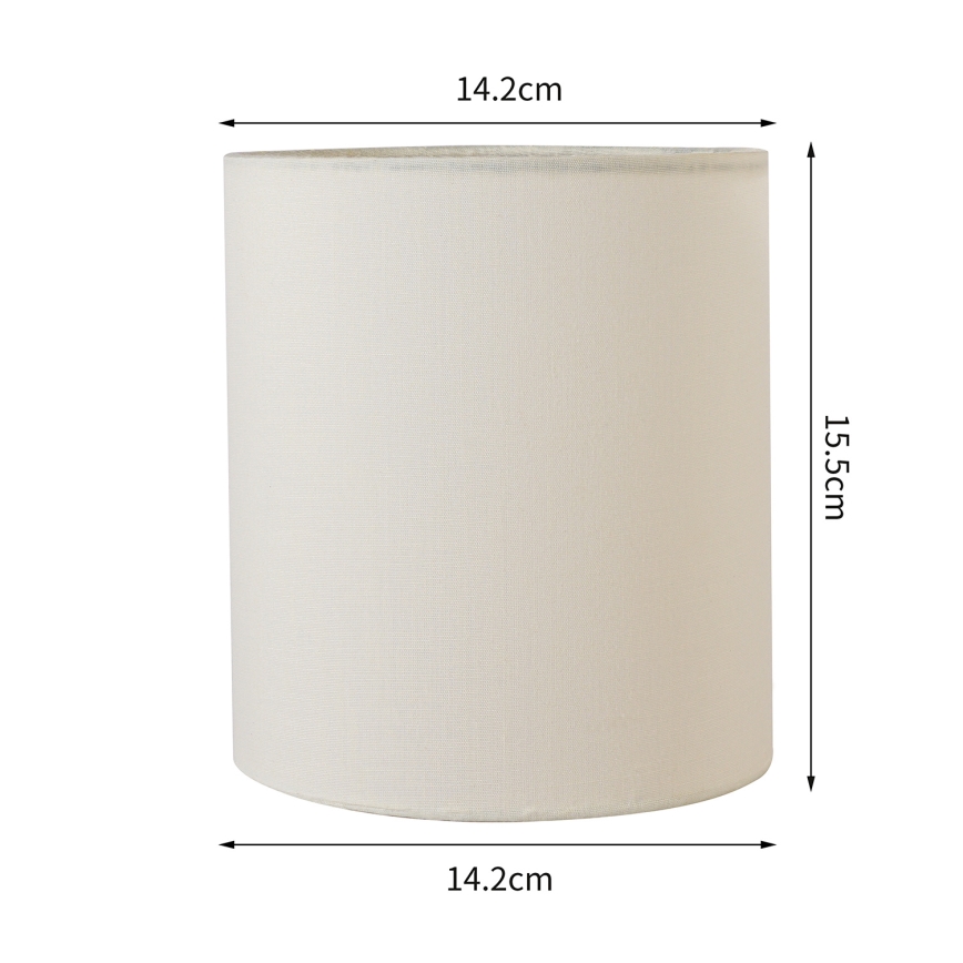 Brilagi - Abat-jour universel NUBILA E27 15,5x14 cm crème