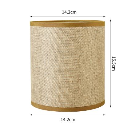 Brilagi - Abat-jour universel NUBILA E27 15,5x14 cm marron clair