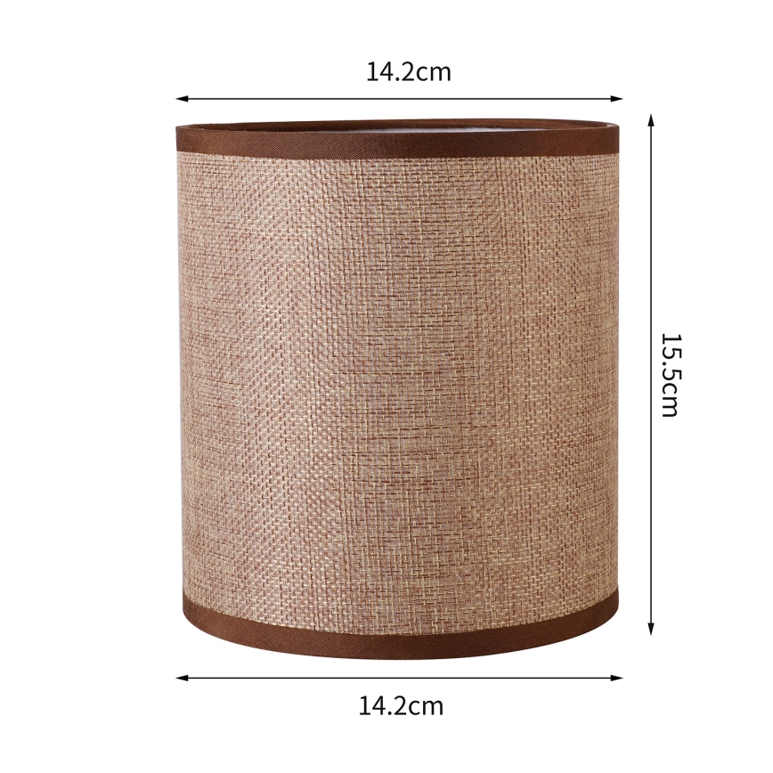 Brilagi - Abat-jour universel NUBILA E27 15,5x14 cm marron