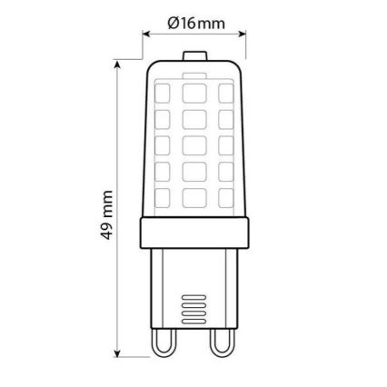 Brilagi - Ampoule LED G9/4W/230V 3000K