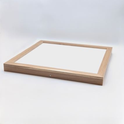 Brilagi - Plafonnier de salle de bain LED WOODY FRAME LED/50W/230V 60x60 cm IP44 chêne